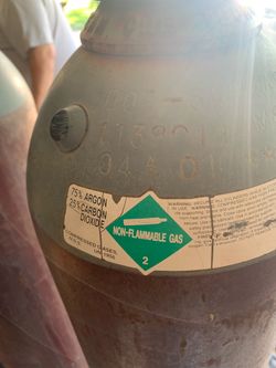gas cylinders for welding,  used for MIG welding.