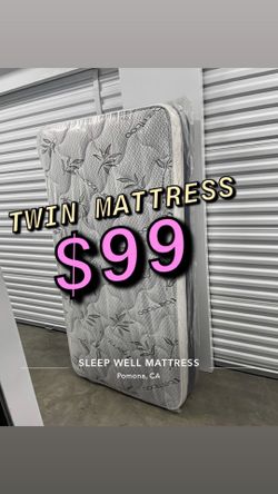 Twin size pillow top mattress only