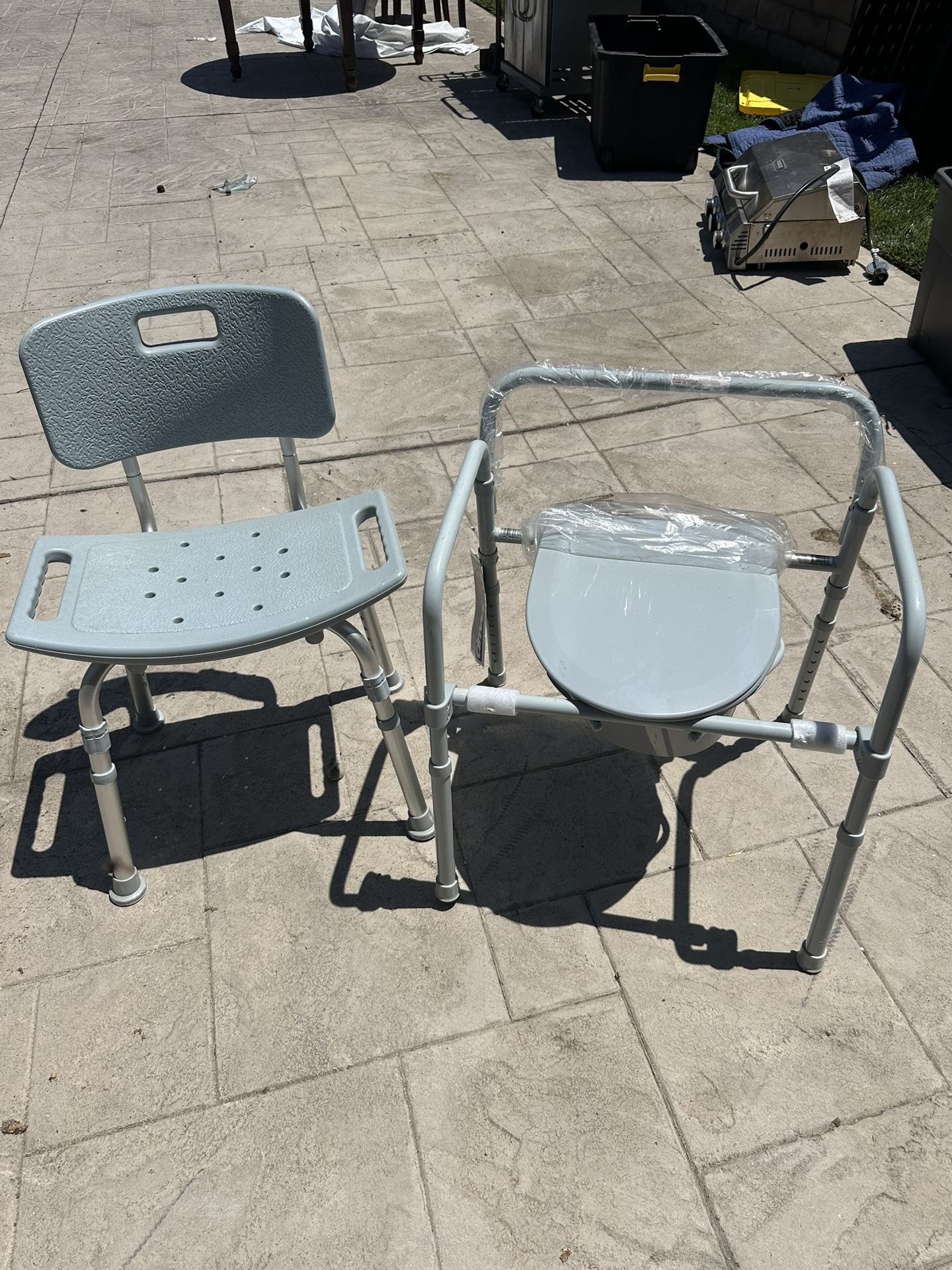 Shower Chair & Portable Toilet For Elderly Or Hurt