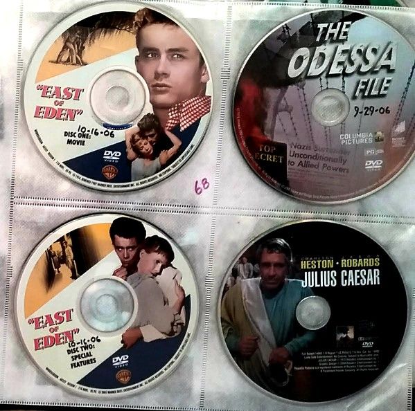 3 MOVIES, EAST OF EDIN, JULIUS CAESAR, ODESSA FILE