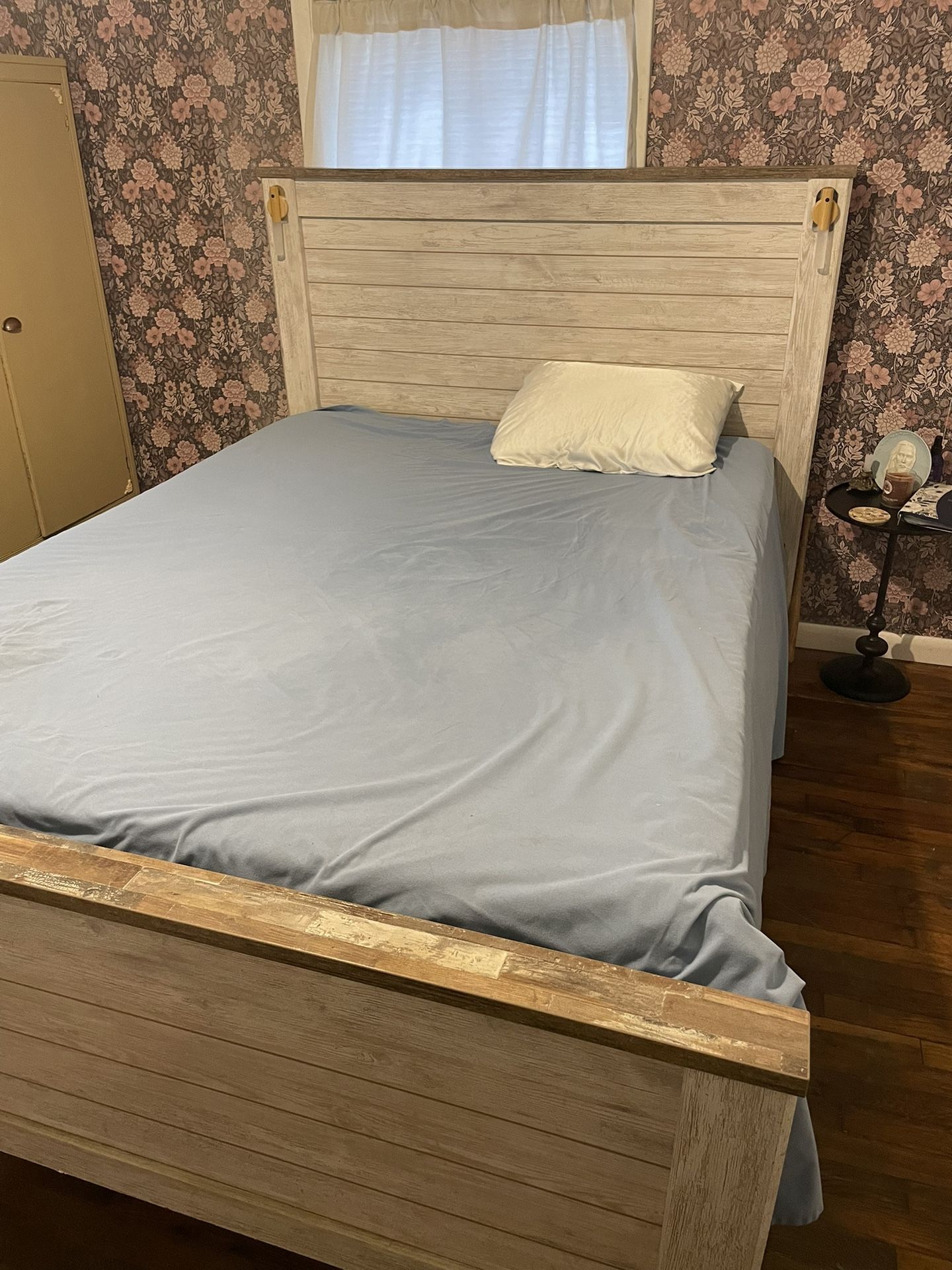 Bed, Dresser & Box Spring
