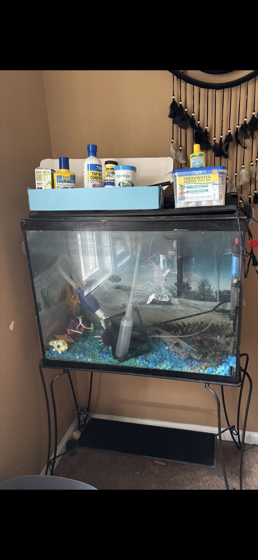 48 Gallon Fish Tank /stand + Lots Of Extras