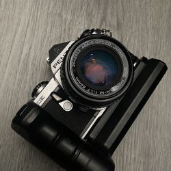 Pentax ME with 50mm F2 And Power Winder