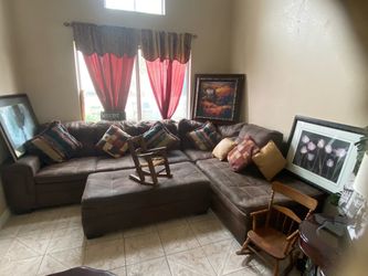 3 piece brown sectional