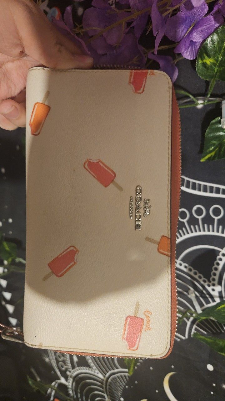 Coach Slim Popsicle Ice Cream Leather Wallet