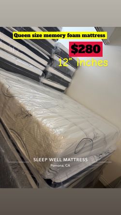 Queen size memory foam mattress