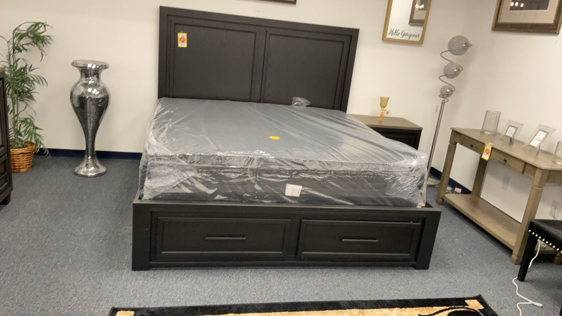 Black Solid Wood With Storage And Dovetail Construction $1499.99