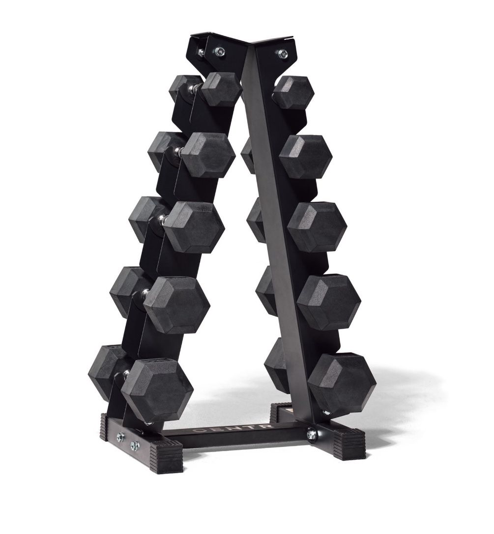 Centr 150 lb. Dumbbell Weight Set with Rack Brand New In Box 