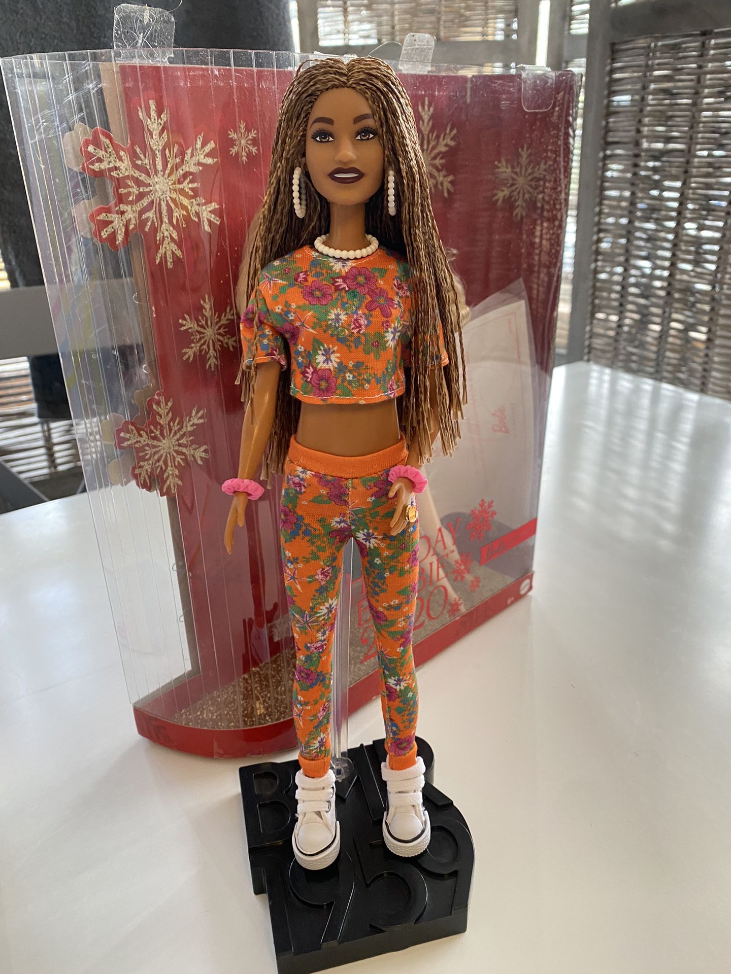 Barbie Fashionista Styled In A Floral Leggings And Top