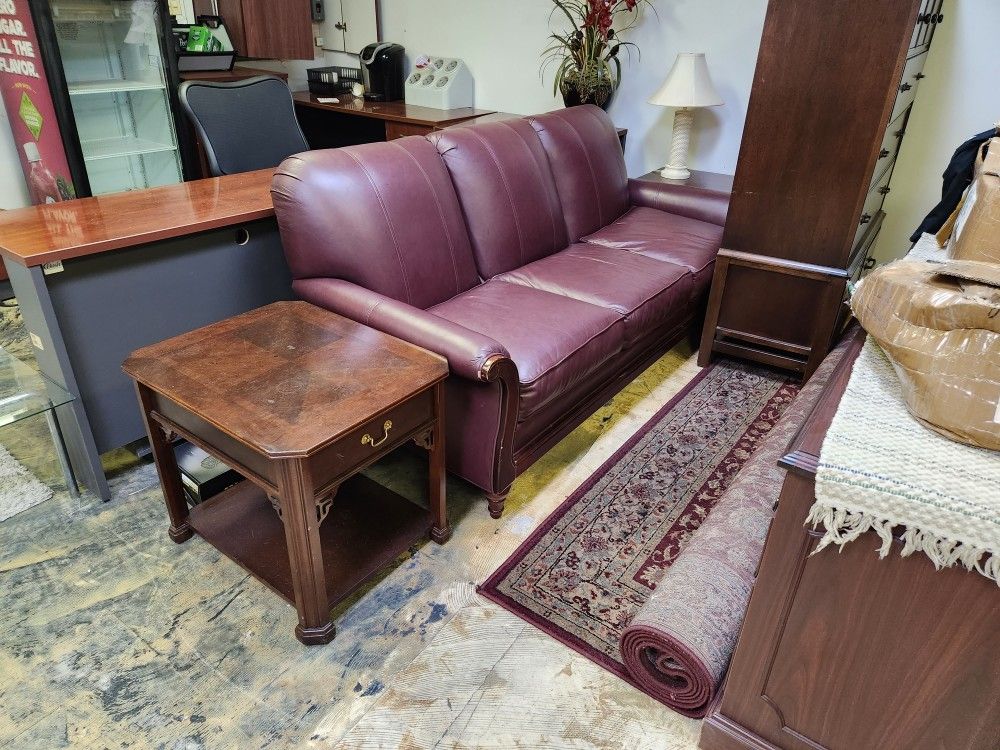 Leather sofa