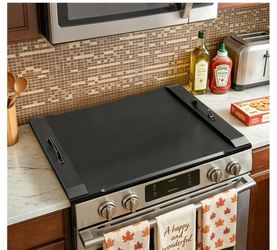 Noodle Board Stove Cover for Glass Electric Stovetop, Black Acacia