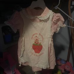 Strawberry shortcake Apron Dress