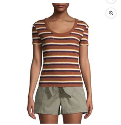 No Boundaries Striped Womens Shirt