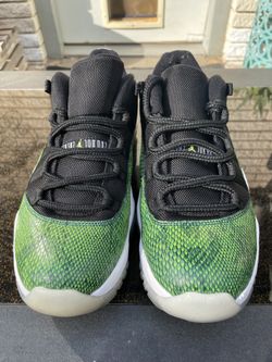 Jordan 11 Retro Low Green Snakeskin