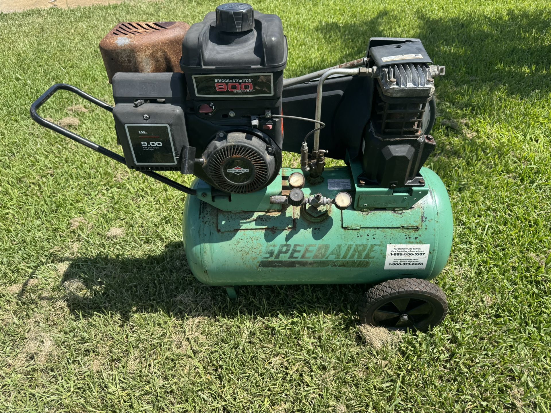 Gas Compressor Runs Great 110psi Max