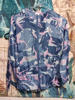 Adidas Camo Print Windbreaker Jacket