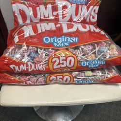 Bags of 250 Pops Dum.Dums Original Mix  $ 10 Each 