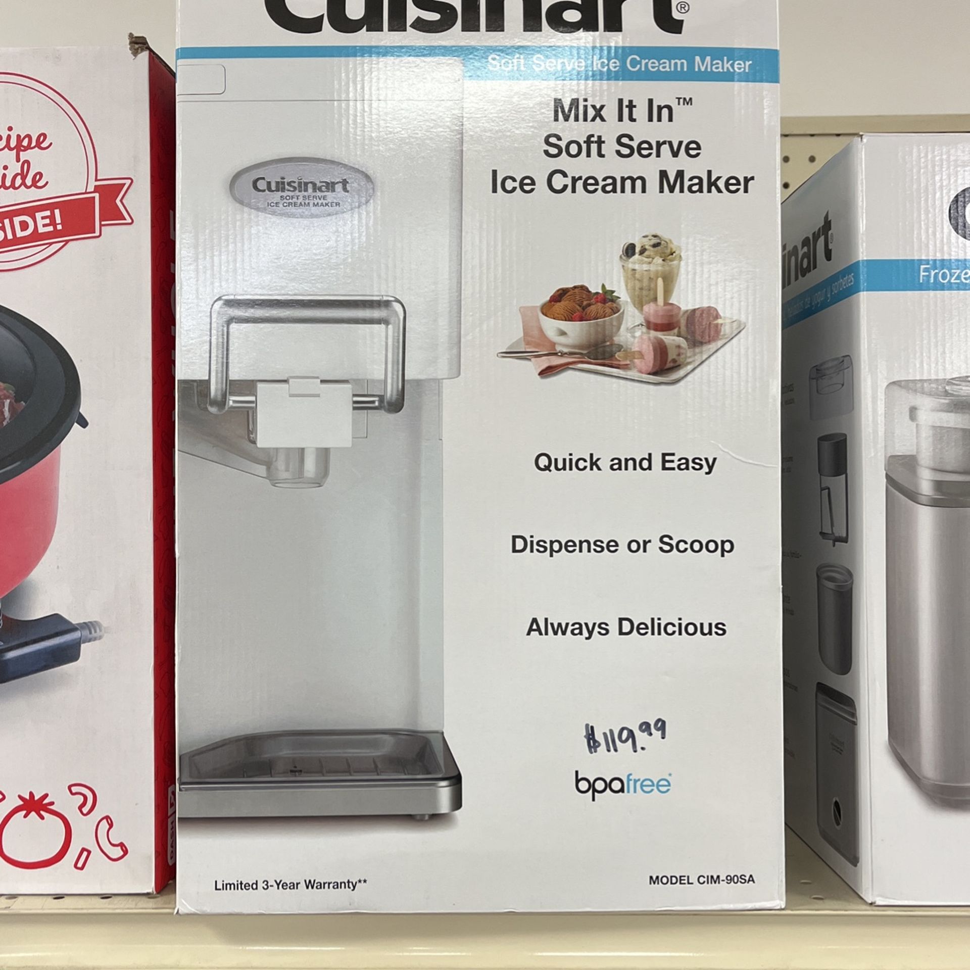 Costco ice cream maker cuisinart sale
