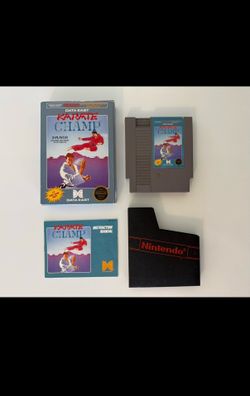 Karate Champ Nintendo NES: Complete in the box set (CIB)