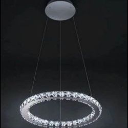 Crystal Chandelier Circle Luminaire From Swarovski