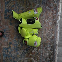 Yokkao SHIN GUARDS AND 16 OZ GLOVES