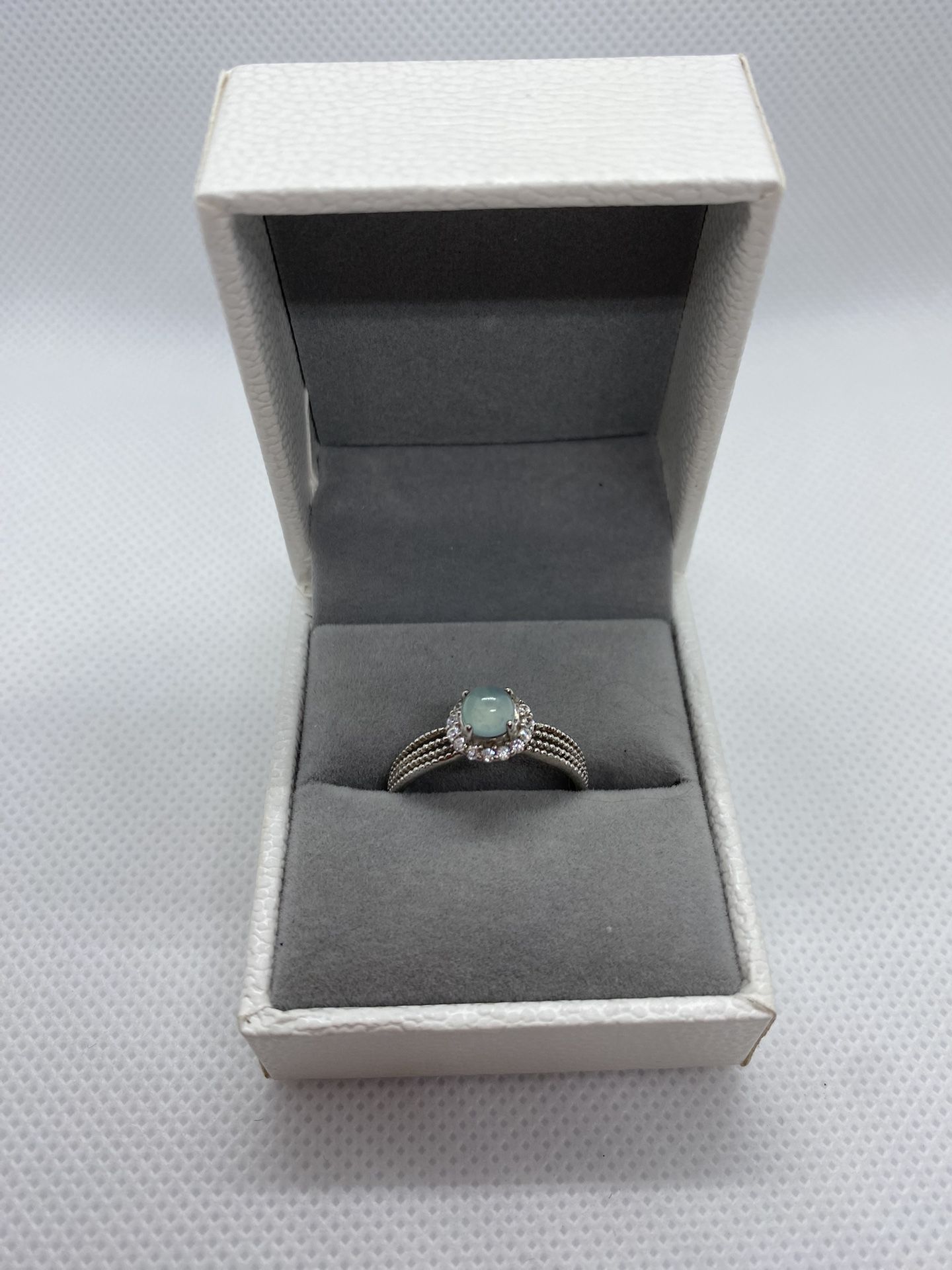 Beautiful Adjustable Grade A Burma Jadeite Ring Sterling Silver - Elegant Design