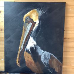 Beautiful Pelican Original Painting