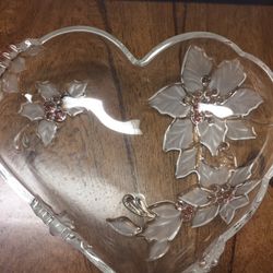 Glass Heart Decor
