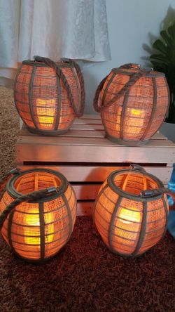 Coastal style lanterns