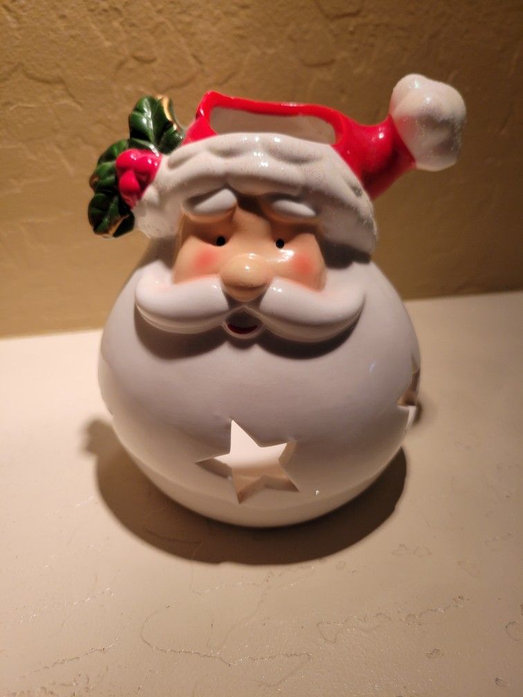 Festive Ceramic Santa Votive Candle Holder - Perfect for Christmas Decor
VINTAGE!