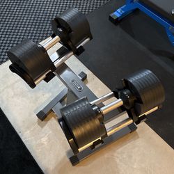 Nuobell 80lb Adjustable Dumbbells with stand