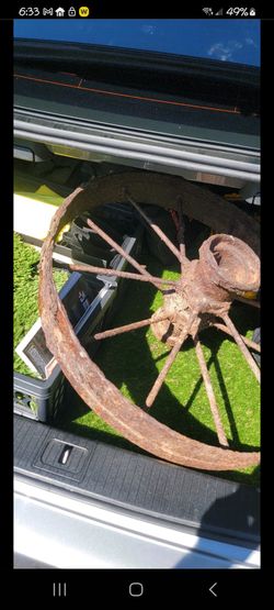 Ancient Wagon Front Wheel!