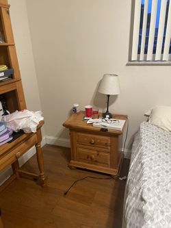 Wooden Nightstand 