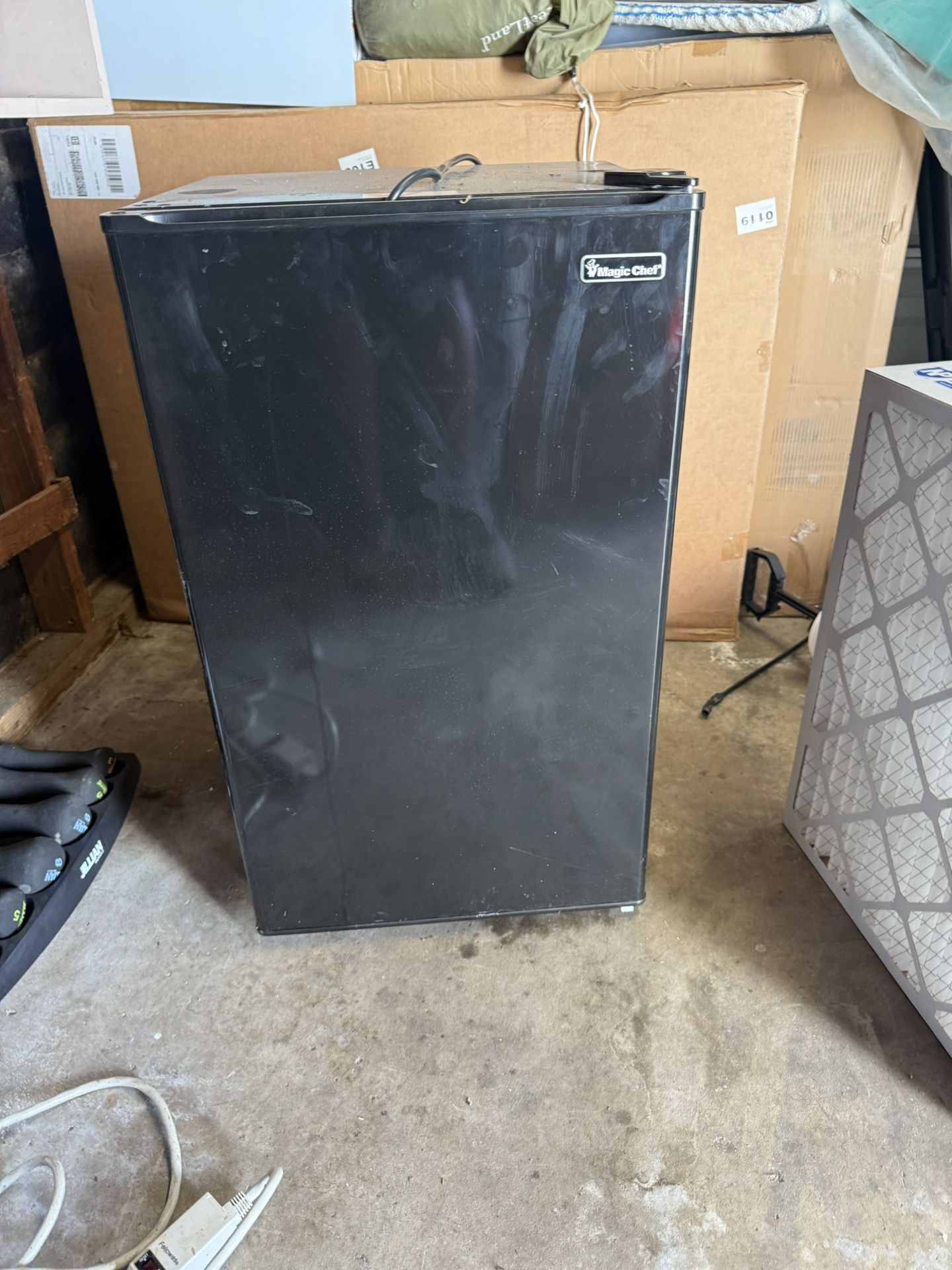 The Magic Chef 3.3 cu. ft. Mini Fridge in Black