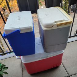 3 Rubbermaid, Coleman, & Igloo Hard Coolers