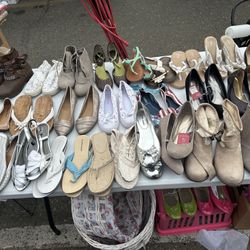 LOT Of Woman’s Shoes Size 7 And 7-1/2 100 + Shoes