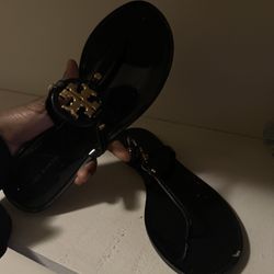 Black Tory Burch Jelly Sandals.