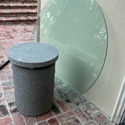 Dining Table 54” Round Glass Top