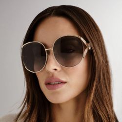 Gucci Oval Ladies Sunglasses - New/Authentic