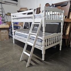 Twin Bunk Bed And Mattress