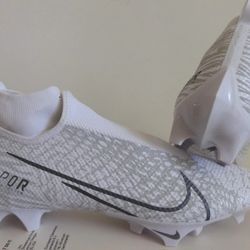 Brand New NIKE Vapor Edge Pro 360 Odell Beckham Jr. OBJ Football Cleats Grey White Black Animal Print Men Sizes 7, 8, 8.5, 12
