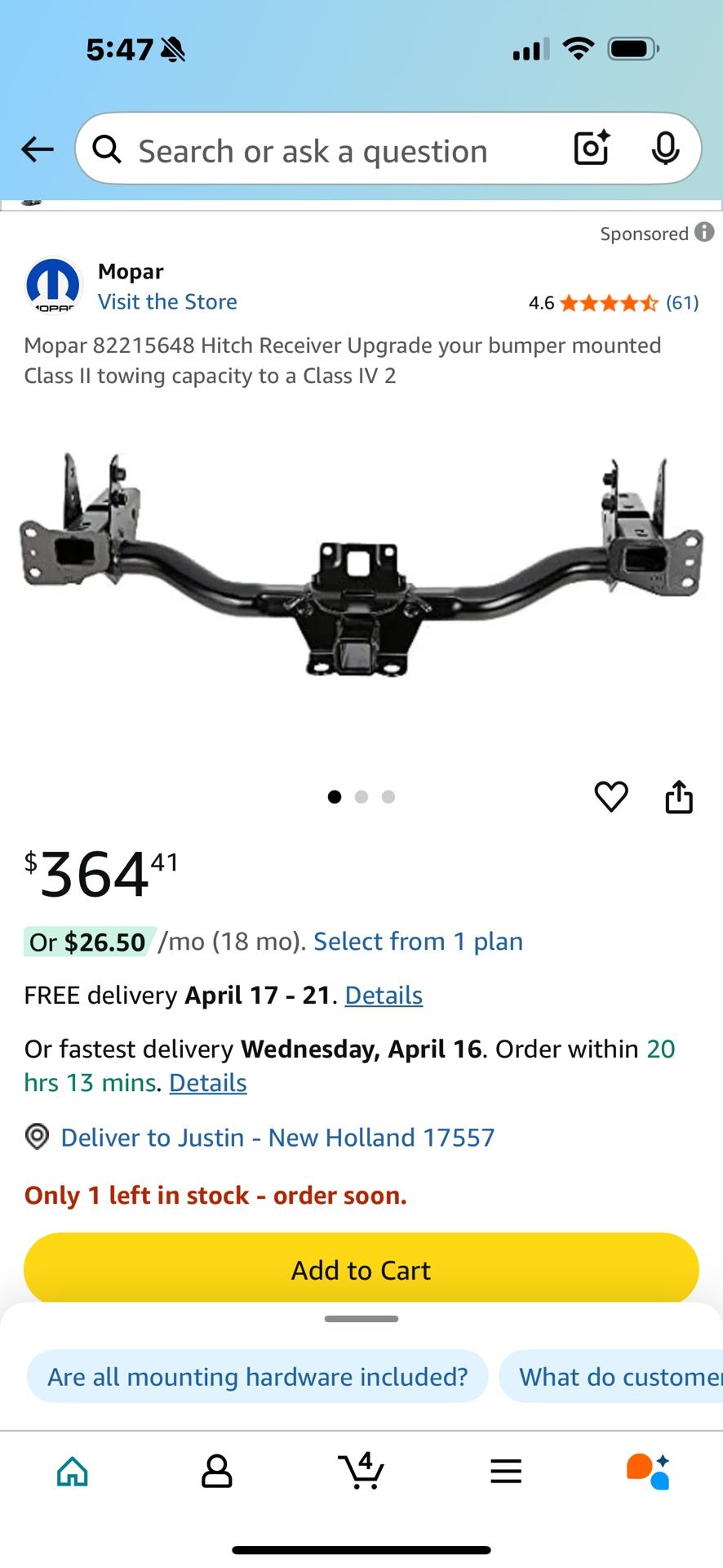 Mopar Tow Hitch