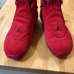Air Jordan 18 Red toro Sz12 
