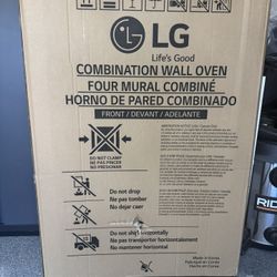 New LG 30 inch Self-cleaning Air Fry Smart Compatible Microwave Wall Oven Combo