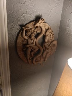 Aztec /Conquistador  Statue