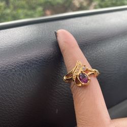 Size 6 Amethyst Ring 