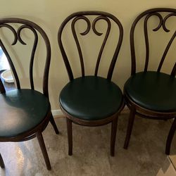 Set Of Three Bistro Chairs