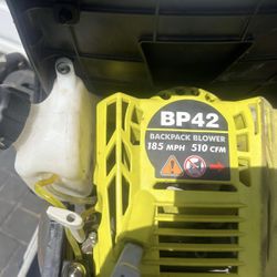 RYOBI BACKPACK BLOWER NOT WORKING GOOD FOR PARTS OR REPAIR