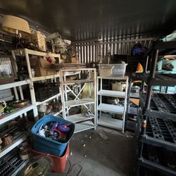 7 Storage Shelves Plastic Metal Shelf 