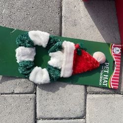 Small Dog Christmas Hat & Scarf 